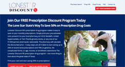 Desktop Screenshot of lonestardiscountrx.com